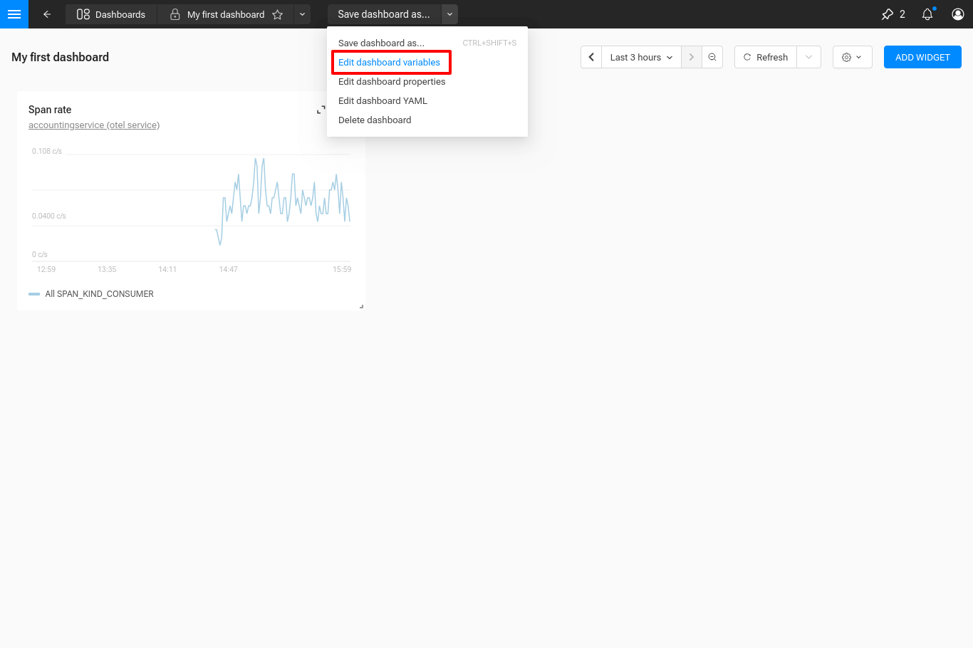 Adicionando todos os itens fixados